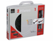 5five Pánve s kamenným povlakem a odnímatelnou rukojetí, O 20 a 26 cm, 2 kusy