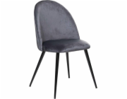 Atmosphera Jídelní židle Velvet Gray Glamour do obývacího pokoje