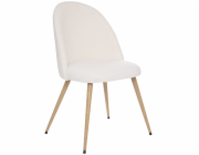 Atmosphera Skandinávská židle, bílá, čalouněná, SLANO, bez područek