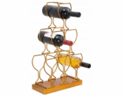 Vilde Stojan na víno, 6 lahví, zlatý, 31 x 12 x 53 cm