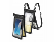 Spigen Univerzální vodotěsné pouzdro A603 - Voděodolné pouzdro pro smartphony do velikosti 6,9" (černé)