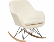 Atmosphera Houpací křeslo OLMETO, buklé s dřevěnými nohami