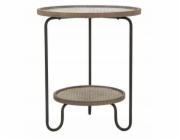 Ferretti Konferenční stolek s policí, O 48 cm