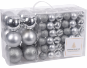 NoName Eglutes žaisliuku komlektas Stříbro, polipropileniniai, 94 vnt.