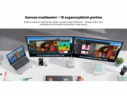 Orico Dokovací stanice pro MacMini, USB-C 10 Gb/s, s M.2 NVMe pouzdrem, kovová