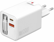4smarts Flex Jojo 65W GaN nabíječka do zásuvky 2x USB-C + USB-A bílá