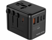 Mobile Origin Cestovní adaptér GaN 35W PW4 EU/UK/US/AUS, 3x USB-C + 2x USB-A