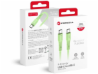 ForCell Kabel USB-C - USB-C 1 m zelený