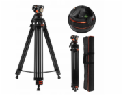 Kf Profesionální video stativ pro natáčení VIDEA K&F Fluid Head 192cm / 9.147