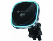 ForCell F-GRIP Air Mag (F-07) indukční nabíjecí držák Qi2 pro MagSafe kompatibilní s mřížkou, stříbrná