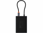 Baseus PioneerJoy 8-v-1 USB-C hub HDMI 4K@60Hz + HDMI 4K@30Hz + DisplayPort 8K@30Hz + VGA + 2 x USB-A 3.0 + 2 x USB-C - šedý