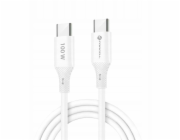 ForCell Kabel USB-C na USB-C F-Energy QC4.0 PD 5A 100W silikonový 1 m C347 bílý