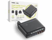 Mobile Origin Cestovní nabíječka GaN 140W PW12 EU/UK/US, 3x USB-C + 3x USB-A