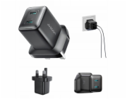 Joyroom JR-TCG17 45W nabíječka do zásuvky 2 x USB-C (britská zástrčka) - černá