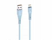 ForCell Silikonový kabel F-Energy 2,4A 12W USB A na Lightning 1 m C343 modrý