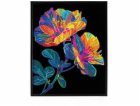 DIAMOND DOTZ DOSPĚLÉ FLOCKED NEON FLORAL