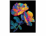 DIAMOND DOTZ DOSPĚLÉ FLOCKED NEON FLORAL