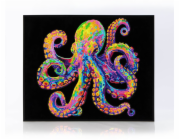 DIAMOND DOTZ DOSPĚLÉ FLOCKED NEON OCTOPUS