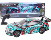 LeanToys Velké dálkově ovládané RC sportovní auto 1:8 Světla Zvuky Graffiti