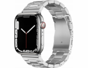 ForCell Řemínek FORCELL F-DESIGN FA10 pro APPLE Watch 42 / 44 / 45 / 49 mm stříbrný