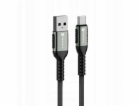 ForCell USB kabel USB-A - USB-C 0,25 m černý