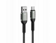 ForCell USB kabel USB-A - USB-C 0,25 m černý
