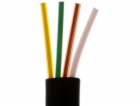 S-Impuls Telefonní kabel, 4-adrig, flach (100 m) schwarz