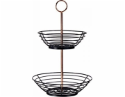 Kinvara Mísa na ovoce černá měděná (28,5 x 28,5 x 42,3 cm)