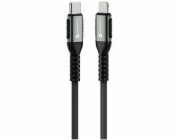 ForCell Kabel USB-C na Lightning F-Energy PD 3A 27W Cafule 0,5 m C259 černý