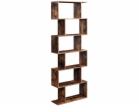Leobert Rustikální hnědá knihovna 70x24x190 cm, loft, 6 p...
