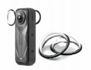 Puluz Sada 2 polykarbonátových krytů objektivů pro Insta360 X5 / X 5 / Dca2843