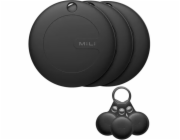 MiLi Lokátor 3x MiTag DUO černý + pouzdro pro Android a iOS