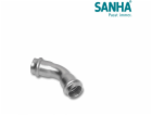 SANHA Spojky NiroSan-Press 45° Bend PxP 76.1