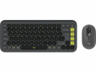 Logitech POP Icon Combo klávesnice + myš, grafitově zelen...