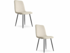Leobert Židle RIFT - béžové / černé nohy x 2