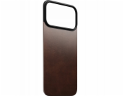 Zagg International NOMAD Magnetic Leather Back - Magnetický kryt pro iPhone 17 Pro Max, kompatibilní s MagSafe; kůže Horween (rustikálně hnědá)
