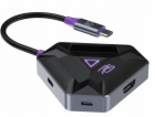 PROOVE Herní Hub pro hráče 2x USB-C 2x USB 3.0 HDMI Pd 10...