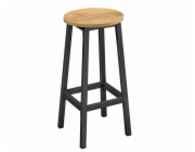 Leobert Barová židle - dub / černé nohy