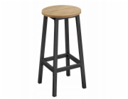 Leobert Barová židle - dub sonoma / černé nohy