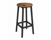 Leobert Barová židle - rustikální / černé nohy