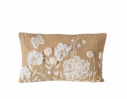 Boltze Home Dekorativní polštářek s vyšívanými květinami MARIELLE, 49 x 29,3 cm