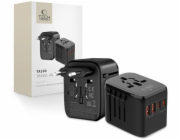 Tech-Protect Cestovní adaptér TA200 EU / UK / US / AU 2x USB-A, 2x USB-C černý