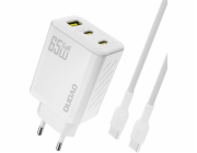 Dudao A29C 65W GaN nabíječka do zásuvky + USB-C kabel - bílá