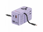 Verbatim Cestovní adaptér EU/UK/US GaN 1xUSB-C/1xUSB-A/2x...