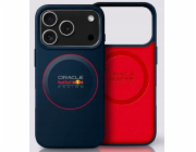 Red Bull Silikonový kryt MagSafe s červeným kroužkem pro iPhone 17 Pro Max, tmavě modrý