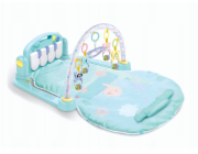 Bounn Dětská podložka s přívěsky a modrým zvířecím klavírem
