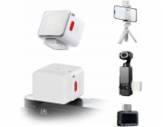 Ulanzi Magnetická LED lampa + ISO pro telefon, fotoaparát a videokameru 1W 500mAh / DG01 / Bílá