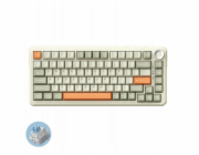 Ajazz Bezdrátová mechanická herní klávesnice AK820MAX - retro barva - spínač Flying Fish - 8000 mAh