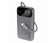 Dudao Powerbanka K31 10000 mAh 22,5 W PD s vestavěným kabelem, šedá