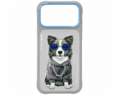 Nimmy Pouzdro Glasses Cool Dog pro iPhone 17 Pro šedé
